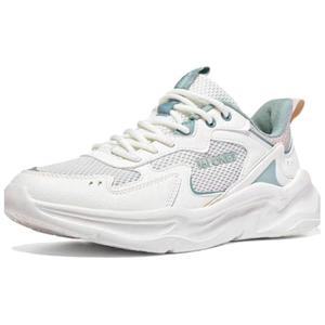 Женские белые и светло-дымчато-зеленые легкие повседневные кроссовки 361° с амортизацией и противоскользящей подошвой