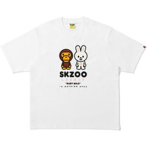 Футболка Stray Kids Collaboration FW25 Unisex A BATHING APE, белый