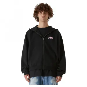 Толстовка Lost Youth Flower Waves full zip, черный