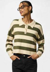 Поло Pieces Polo shirt, Sphagnum/Green