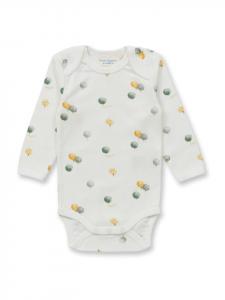 Детский боди с длинными рукавами из органического хлопка с принтом в виде деревьев, модель YVON Sense Organics