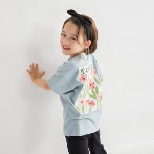 Детская футболка с коротким рукавом и разнообразными графическими принтами Branshes, цвет 61: Green Flower