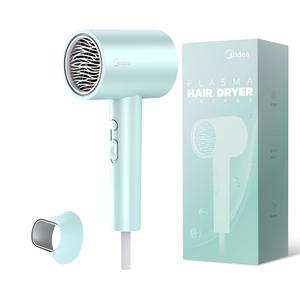 Фен плазма 1800W с отрицательными ионами для ухода за волосами с холодным и горячим воздухом для домашнего использования высокая мощность FJ308 Midea, зеленый