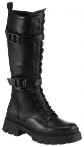 Aniston Черные шнурованные ботинки