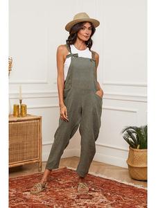 Тканевые брюки La Compagnie Du Lin, оливковый