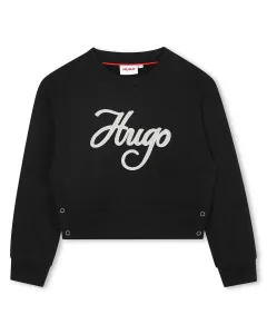 Детская толстовка с длинным рукавом Hugo, черный