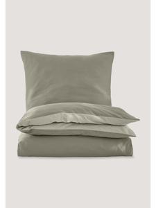 Двусторонний комплект постельного белья из атласа с отделкой из морской травы  Hessnatur, Seegras