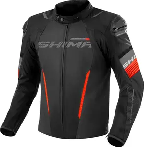 Водонепроницаемая текстильная мотоциклетная куртка SHIMA solid 2.0, Black/Red
