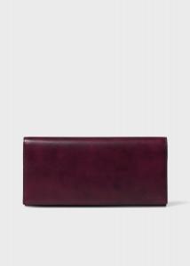 Длинный кошелек, расписанный кистью Paul Smith, цвет Dark Red