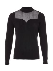 Женский свитер черного цвета usha BLUE LABEL