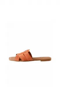 Стандартная/Широкая посадка, мюли с прошитыми швами для максимального комфорта Next, New Orange Suede