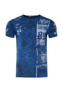 Футболка с современным принтом RUSTY NEAL, цвет Marine