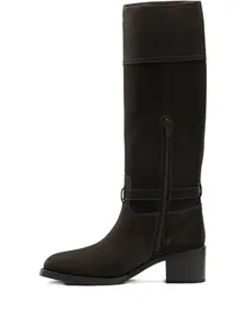 Сапоги с ремешком и пряжкой Maretto, коричневый