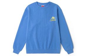 Свободный свитшот с круглым вырезом, унисекс для весны, осени и зимы Kappa, chalcedony синий-629