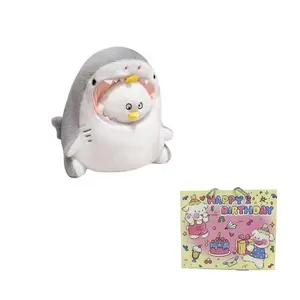 Плюшевая игрушка Creative Shark Capybara Shark Cat Shark Dog Shark Bird Shark Eagle Shark Bee, высота 30см/40см MIANHUIYI