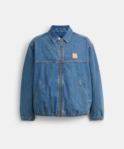 Джинсовая куртка на молнии