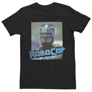 Мужская полноцветная футболка с логотипом и портретом Robocop Licensed Character