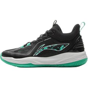 Баскетбольные кроссовки с низким верхом, противоскользящие, амортизирующие, устойчивые к истиранию и отскоку LINING YOUNG, черный