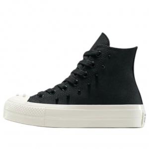 (WMNS) Converse Chuck Taylor All Star Lift Platform Spikes 'Black Vintage White'