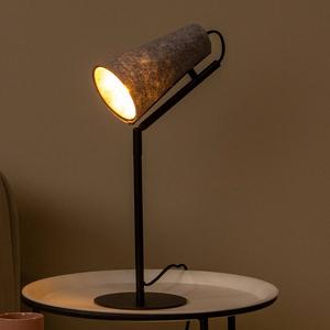 Настольная лампа Lucide Benson, фетр - серый