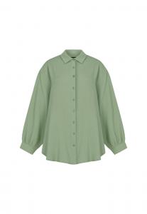 Блузка прямого кроя FRESHLIONS Honari, светло-зеленый