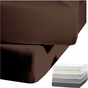 Простыня на резинке JACK by Kaeppel из фланели с эластичными краями, хлопок, 90x190-100x200 / 140-160x200 / 180-200x200 см, цвет: нуга, размер: 140x200 см Jack