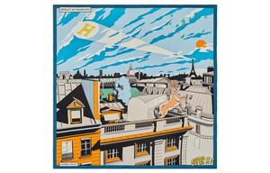 Шёлковый шарф HERMES для женщин