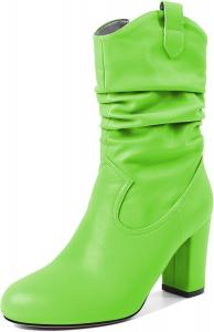 Женские ботильоны Zamikoo, высокая платформа, круглый носок, массивный каблук, короткие ботильоны, на молнии, из искусственной кожи, модные и удобные, вечерние сапоги, каблук 3,5 дюйма