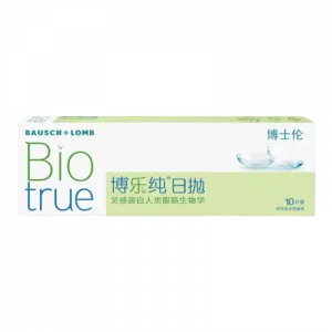 Ежедневные контактные линзы BoLi Pure с месячным сроком ношения, влагосодержание выше 55%, упаковка 10 шт BAUSCH&LOMB
