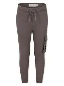 Спортивные брюки с логотипом Calvin Klein Kids, коричневый