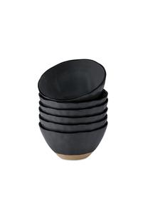 Набор чаш Biarré, 6 шт., черный Loberon, черный