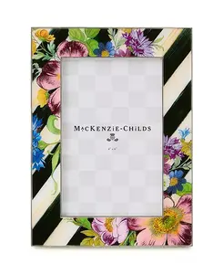 Посеребренная рамка Flower Market, 4" x 6" Mackenzie-Childs, multi