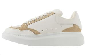 Двухцветные кроссовки на шнуровке Alexander McQueen, белые