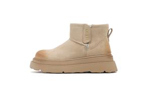 UNCLEWEN Тёплые противоскользящие короткие зимние ботинки для женщин с эффектом увеличения роста Malt Apricot (5,5 см), цвет Malt Apricot (5.5cm)