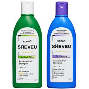 Набор шампуня и кондиционера Selsun Elsun Upgraded Amino Acid против перхоти: питательное и очищающее действие Sheveu, amino acid repair зеленый bottle 375ml + oil control anti-dandruff фиолетовый bottle 375ml