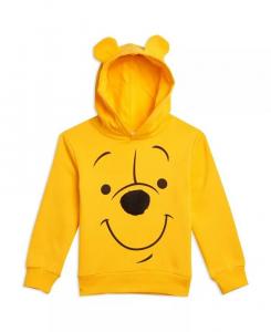 Флисовый пуловер с капюшоном и капюшоном для маленьких мальчиков «Король Лев» Винни-Пух Pixar Monsters Inc. Mickey Mouse Lilo & Stitch Disney, желтый