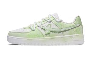 XTEP Низкие кроссовки для скейтбординга Air Force One с износостойким покрытием, цвет "травяной зеленый" для мужчин