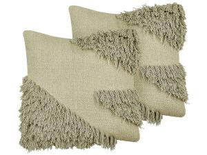 Подушка Beliani 2 шт SOURWOOD, 45x45x45 см цвет grün/hellgrün