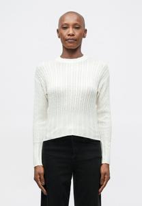 Джемпер KNITID CABLE CREW, Warm White/Off-White