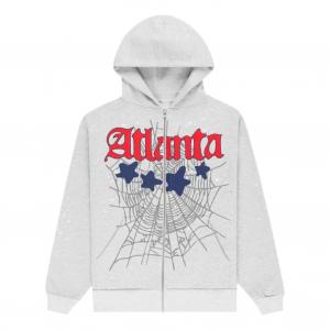 Худи Sp5der Atlanta Full Zip Hoodie 'Heather Grey'
