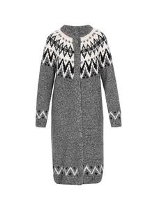 DreiMaster Женский кардиган черного цвета с разноцветными вставками