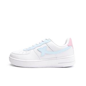 XTEP Кроссовки Air Force One износостойкие и легкие, низкие, для скейтбординга, женские, белые, синие, розовые