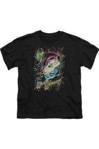 Футболка с коротким рукавом DC Comics в цветном блоке Gildan, черный