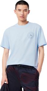 Мужская футболка Lacoste с логотипом Laurel Circle, светло-синий