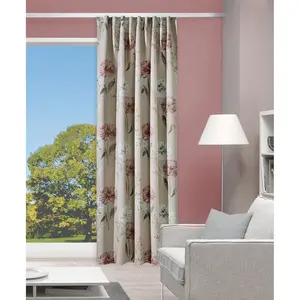 Штора затемняющая PEPPE с многофункциональной лентой, 1 шт., комбинированная лента для штор, печатная Home Wohnideen, Rosé