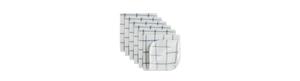Набор кухонных полотенец Scrubber Dishcloths Collection Windowpane, 12x12 дюймов, бело-голубая полосатая расцветка, 6 штук Design Imports, Stonewash Blue Stripe