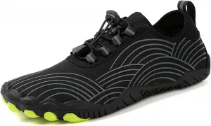 Женская обувь Kubbon Grounded, дышащая, нескользящая, для спорта, с широкой носочной частью, босоногого типа, для улицы, быстросохнущая, водная обувь, черный