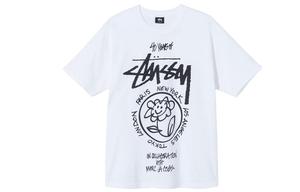 Футболка Marc Jacobs X унисекс белая Stussy, белый