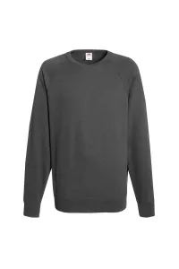 Легкий свитшот реглан (240 GSM) Fruit of the Loom, серый