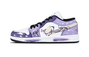 Jordan Баскетбольные кроссовки Air 1 Ghostly Dream Low Top Vintage, унисекс, фиолетовые